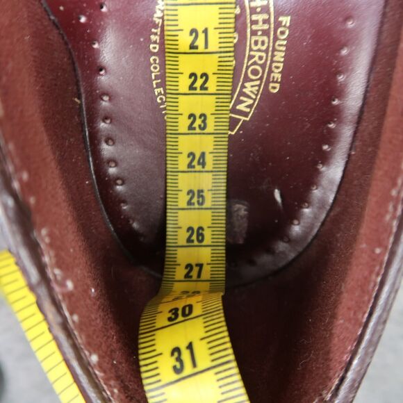 HH Brown Shoes Mens 9 Loafer Tassel Dress Handcrafted Water Mocs Leather Vintage - Picture 16 of 16